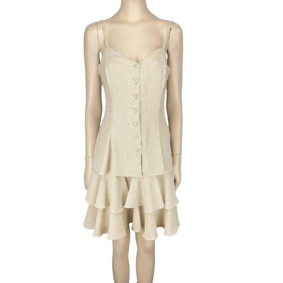 Joseph Ribkoff Cream Layered Dress - Picture 1 of 9